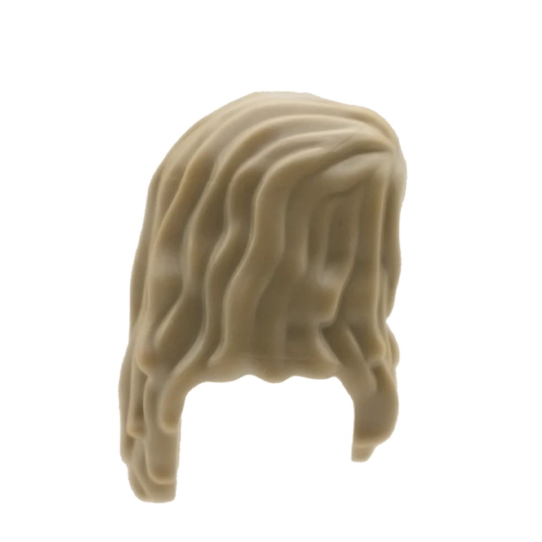 Dark Blonde Wavy Over the Shoulders - LEGO Minifigure Hair - Image 3