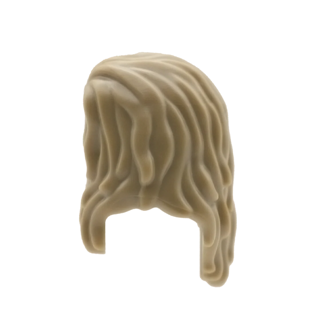 Dark Blonde Wavy Over the Shoulders - LEGO Minifigure Hair - Image 4