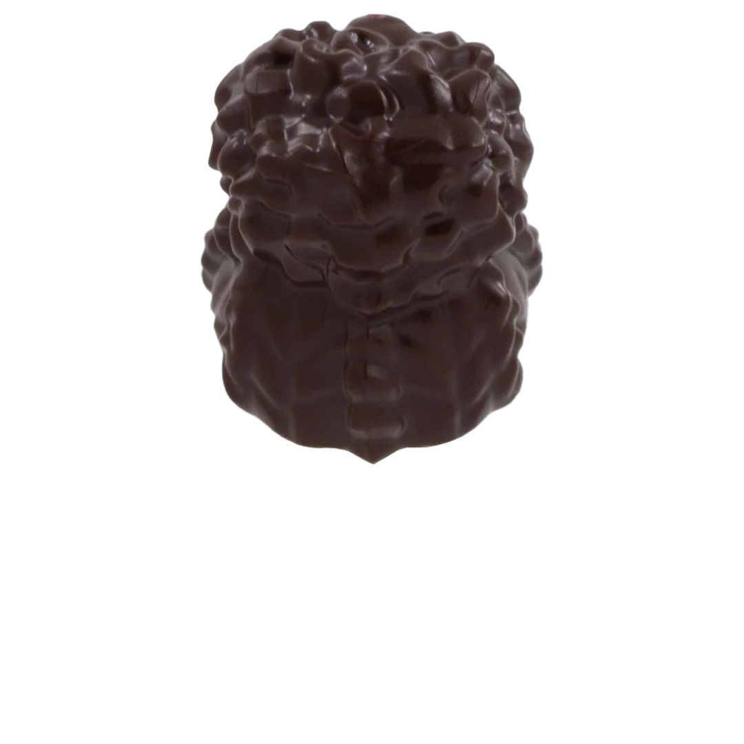 Dark Brown Braided Curly Bun - LEGO Minifigure Hair - Image 2