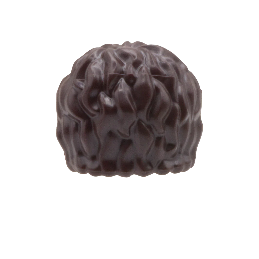 Dark Brown Mid Length Messy Hair - LEGO Minifigure Hair - Image 2