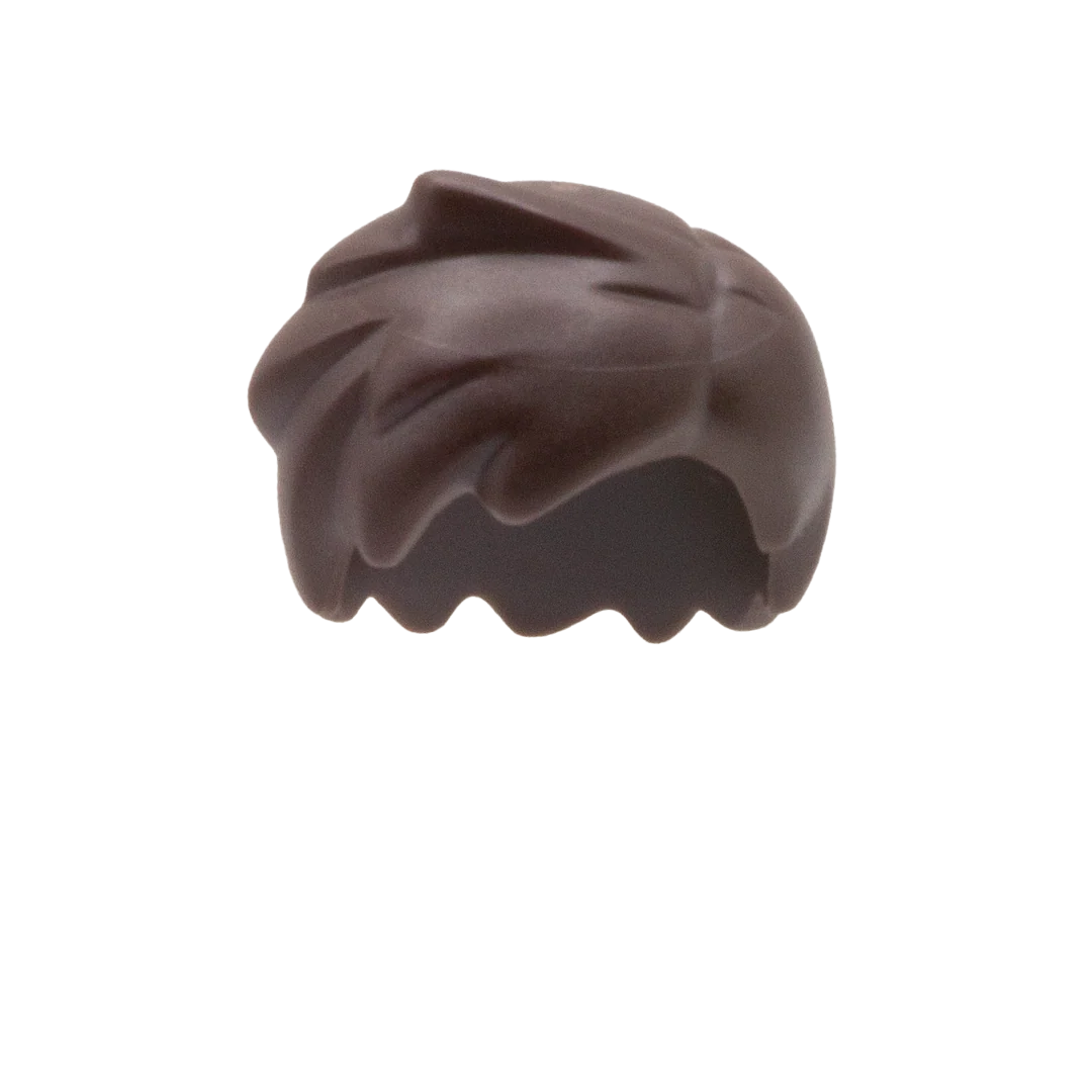 Dark Brown Short Tufted Hair - LEGO Minifigure Hair