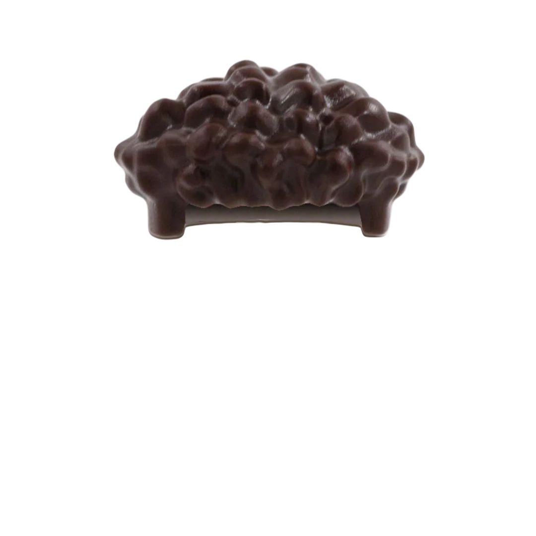 Dark Brown Very Curly Top - LEGO Minifigure Hair