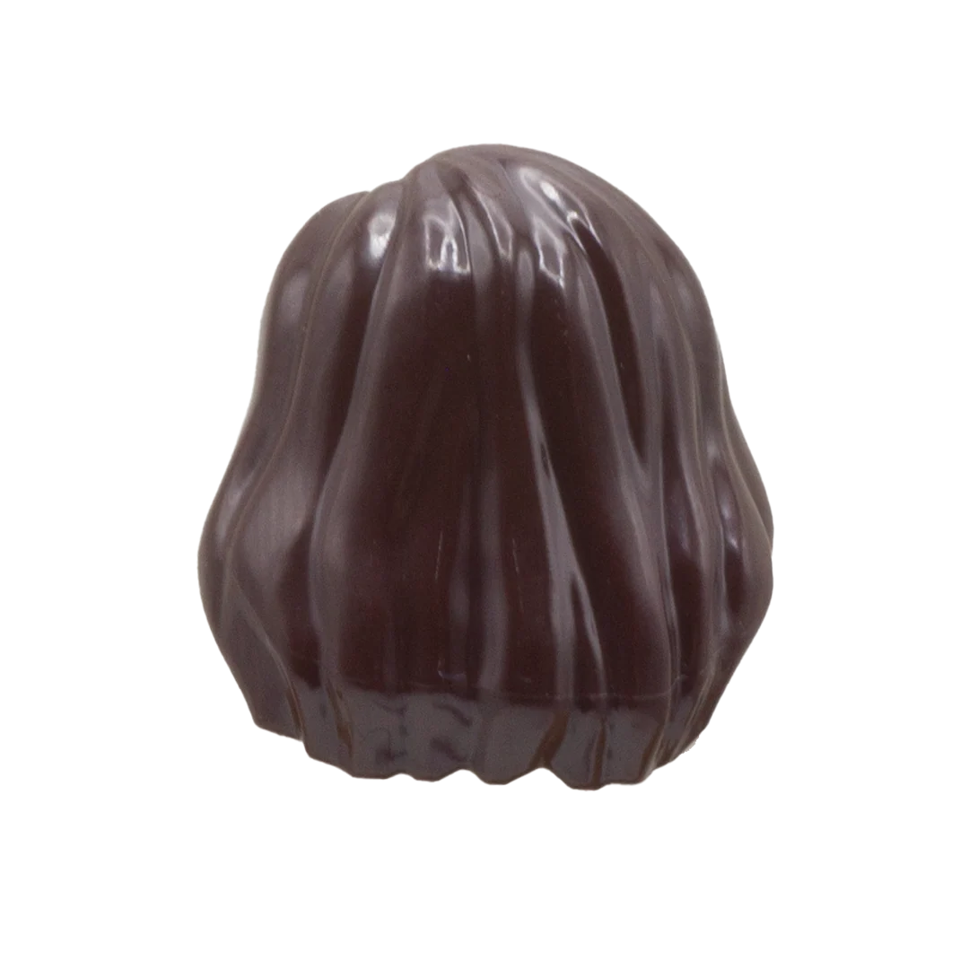 Dark Brown Wavy Hair - LEGO Minifigure Hair - Image 3