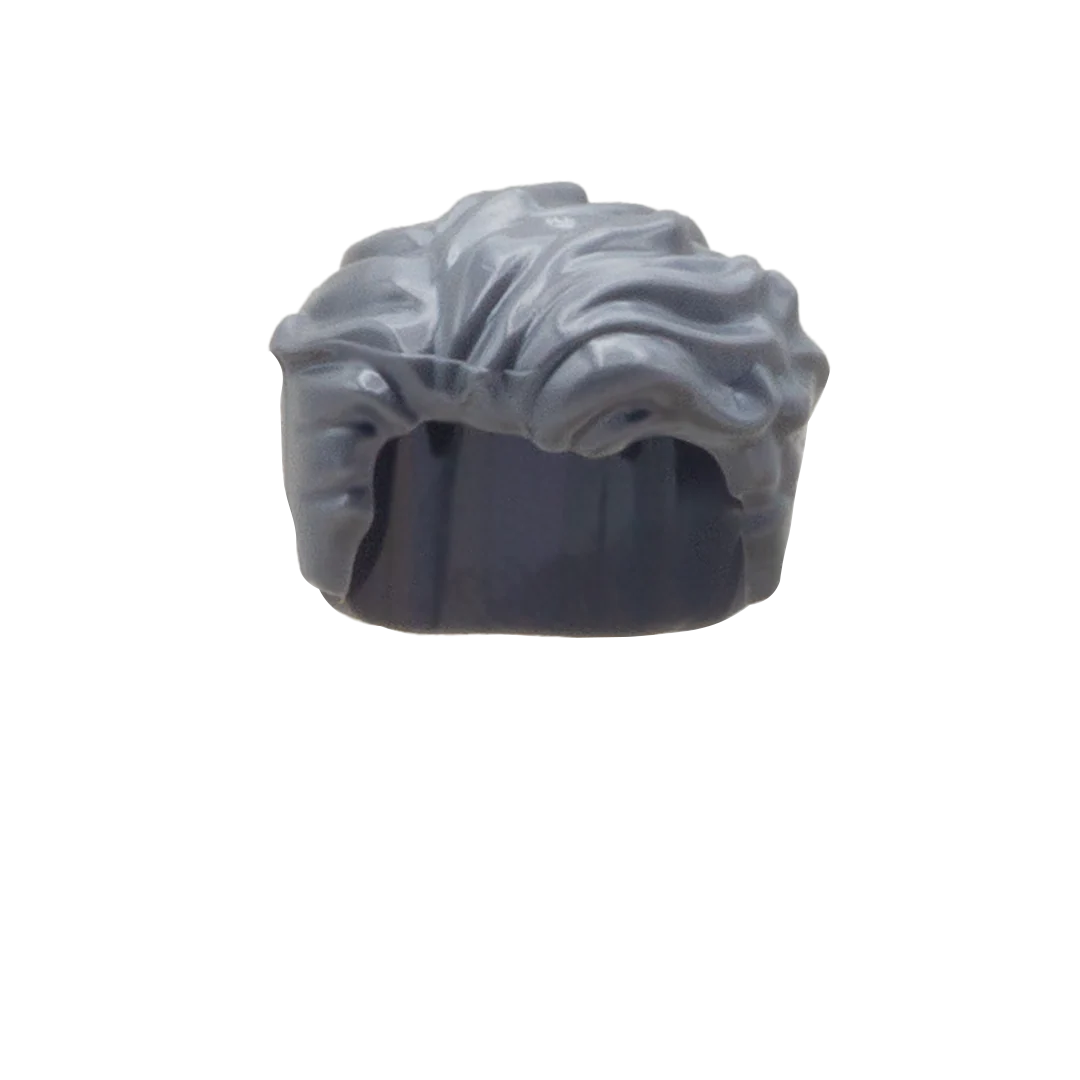 Dark Grey Movie Star Hair - LEGO Minifigure Hair