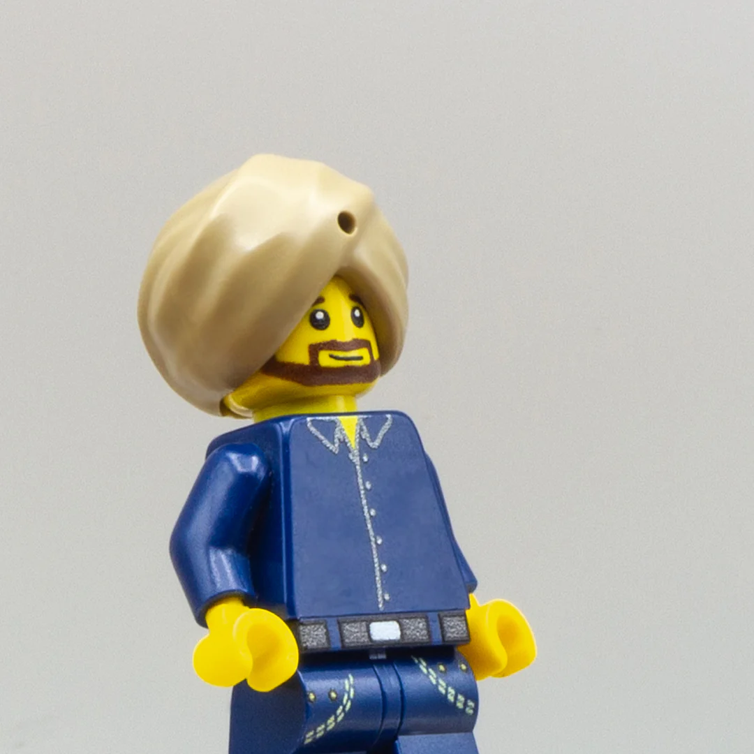 Dark Tan LEGO Turban - Image 4