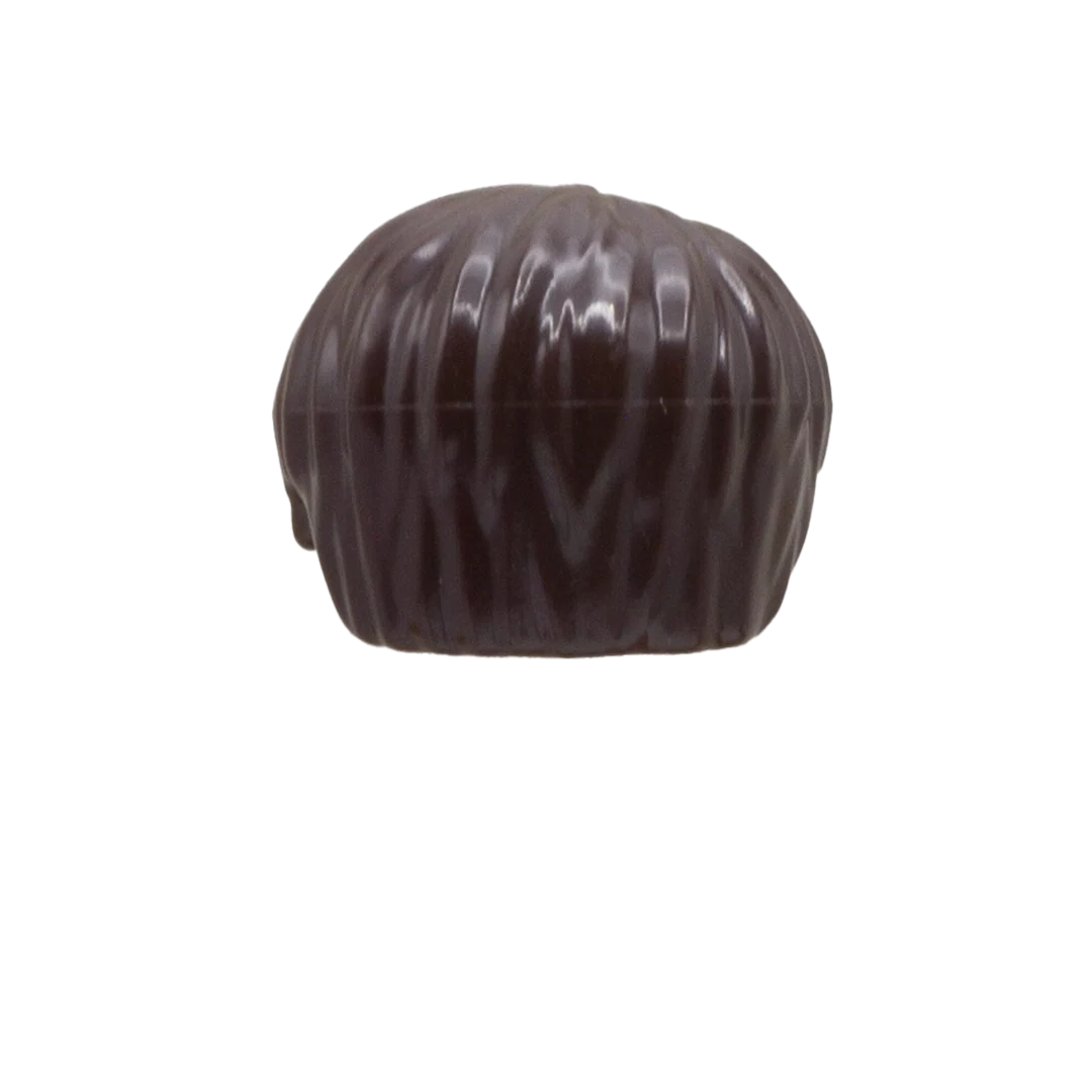 Dark Brown Tousled - LEGO Minifigure Hair - Image 2