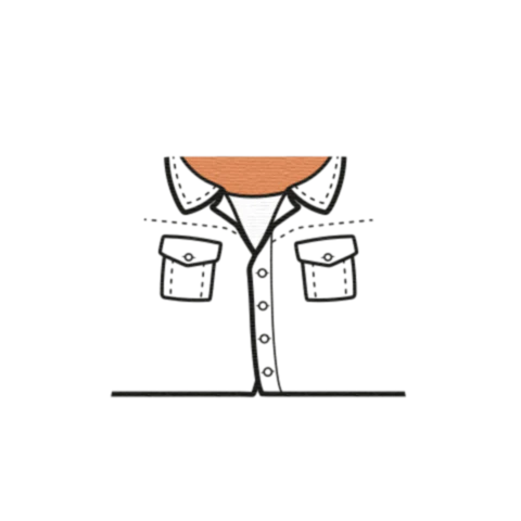 Denim Shirt - Custom Design Minifigure Torso - Image 35