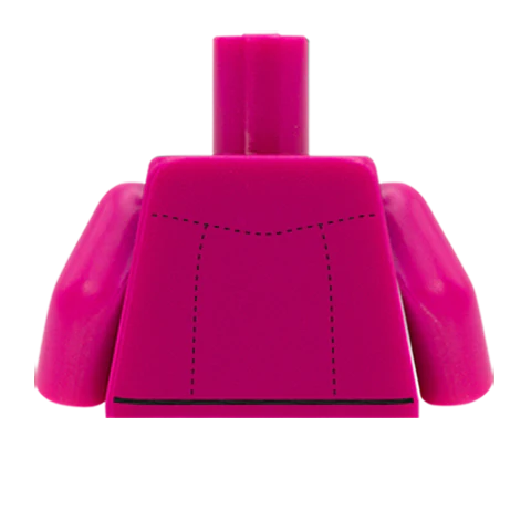 Denim Shirt - Custom Design Minifigure Torso - Image 51