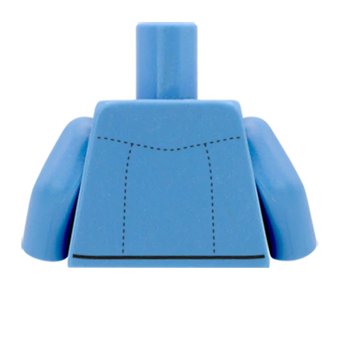 Denim Shirt - Custom Design Minifigure Torso - Image 56