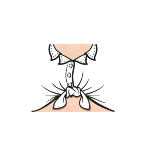 Cropped Shirt with Knot - Custom Design Minifigure Torso - Image 33