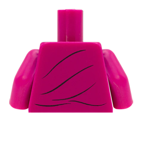 Cropped Shirt with Knot - Custom Design Minifigure Torso - Image 50
