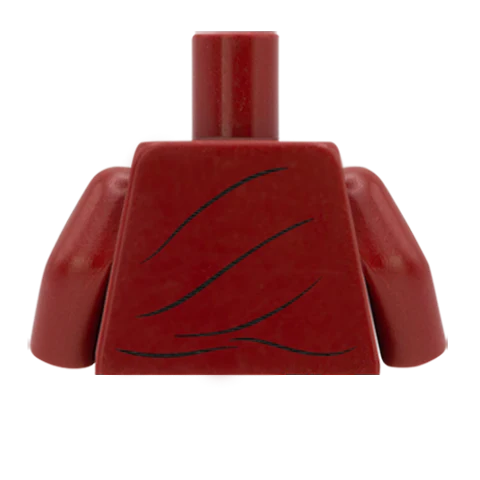 Cropped Shirt with Knot - Custom Design Minifigure Torso - Image 51
