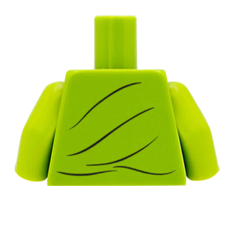Cropped Shirt with Knot - Custom Design Minifigure Torso - Image 58