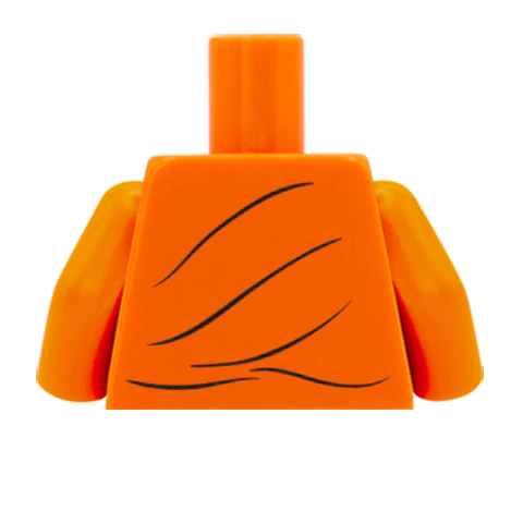 Cropped Shirt with Knot - Custom Design Minifigure Torso - Image 60