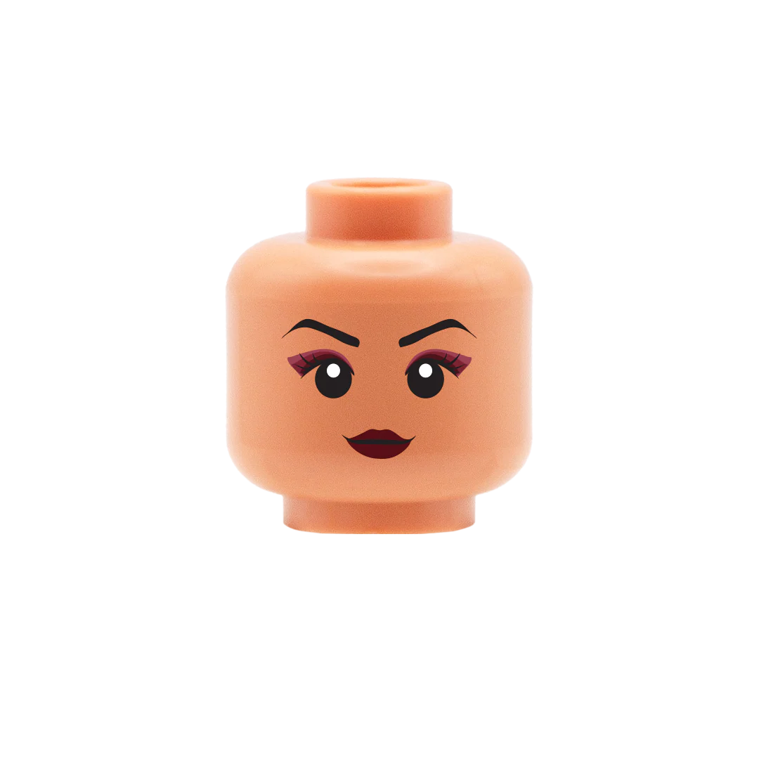 Makeup Smile - Custom Printed Minifigure Head - Image 4