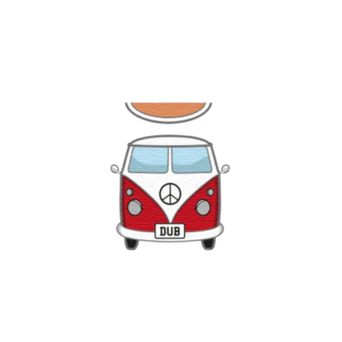 Dub Bus Graphic T-Shirt - Custom Design Minifigure Torso - Image 36
