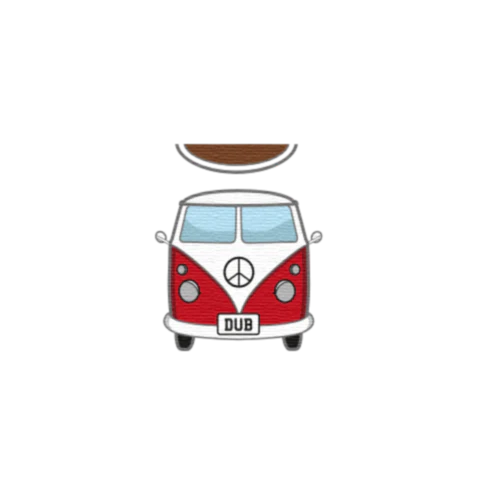 Dub Bus Graphic T-Shirt - Custom Design Minifigure Torso - Image 40