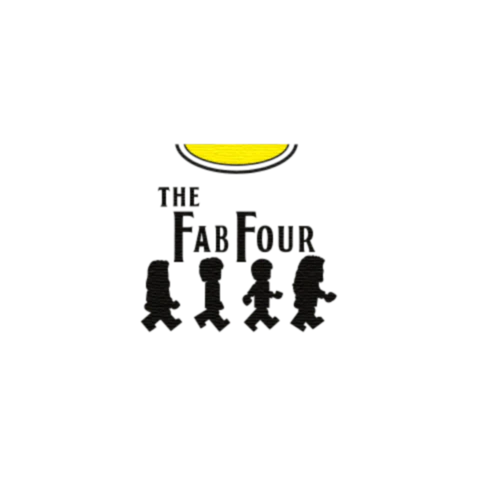 Fab Four Graphic T-Shirt - Custom Design Minifigure Torso - Image 31