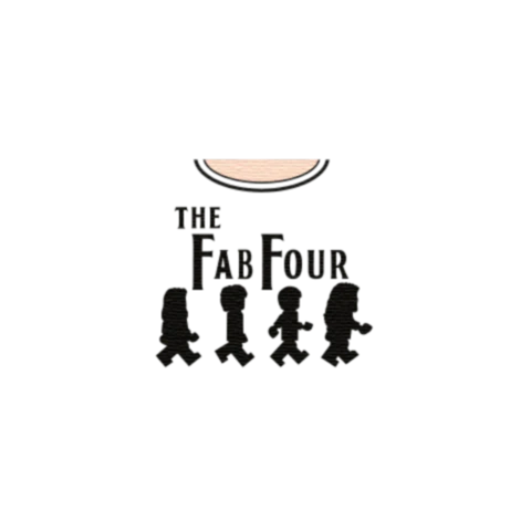 Fab Four Graphic T-Shirt - Custom Design Minifigure Torso - Image 33