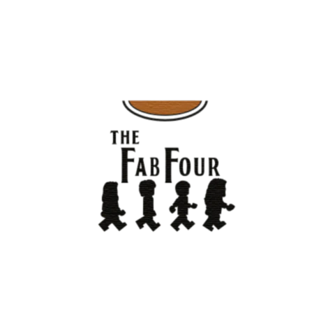 Fab Four Graphic T-Shirt - Custom Design Minifigure Torso - Image 37