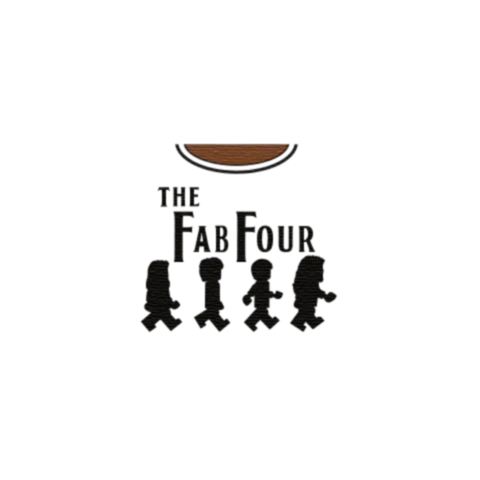 Fab Four Graphic T-Shirt - Custom Design Minifigure Torso - Image 39
