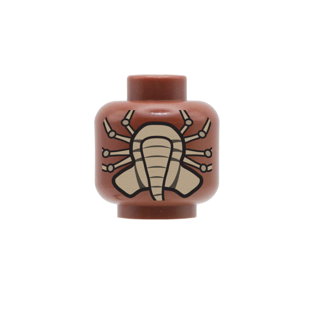 Facehugger Head - Custom Printed Minifigure Head - Image 6