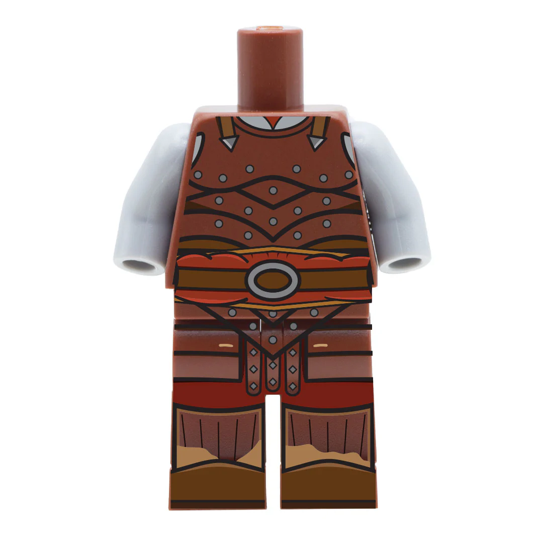 Leather Armour (Regular and Short Legs) - Custom Design Minifigure Legs and Torso