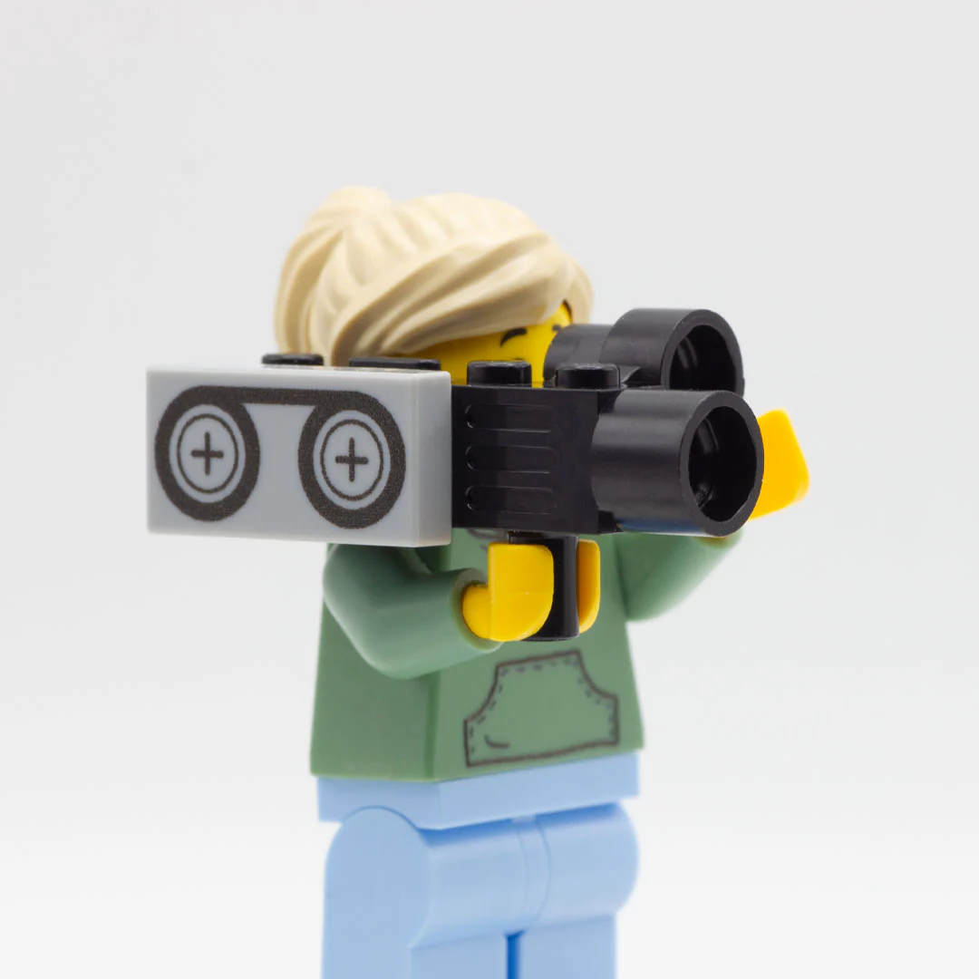 Film Crew Starter Pack - Custom Tiles and LEGO Minifigure Accessories - Image 8