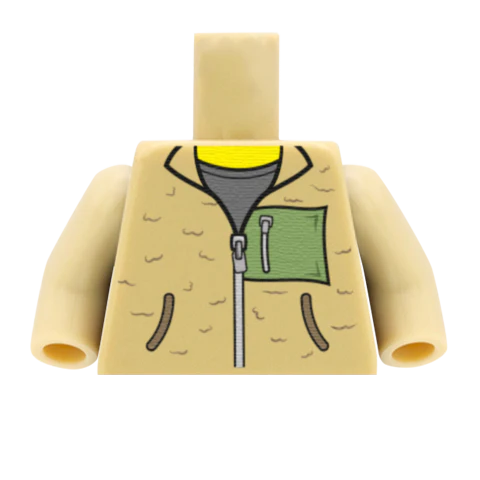 Fleece With Pocket - Custom Design Minifigure Torso