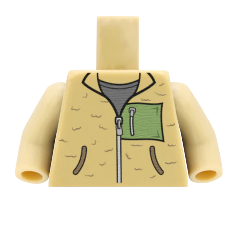 Fleece With Pocket - Custom Design Minifigure Torso - Image 14