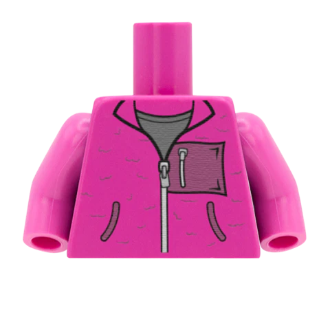 Fleece With Pocket - Custom Design Minifigure Torso - Image 16