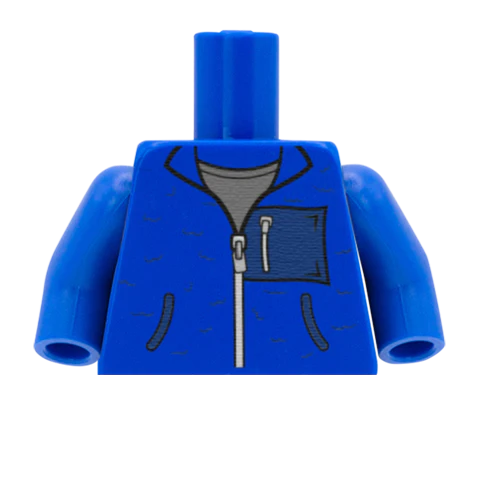 Fleece With Pocket - Custom Design Minifigure Torso - Image 2