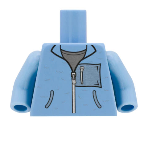 Fleece With Pocket - Custom Design Minifigure Torso - Image 4