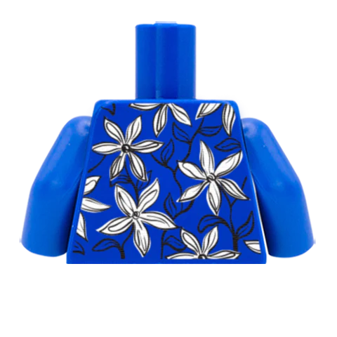 Flowery Top - Custom Design Minifigure Torso - Image 42