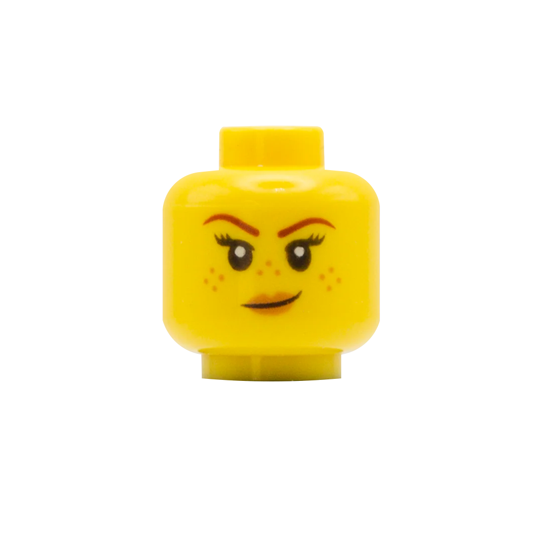 Freckles Smile / Wink - LEGO Minifigure Head