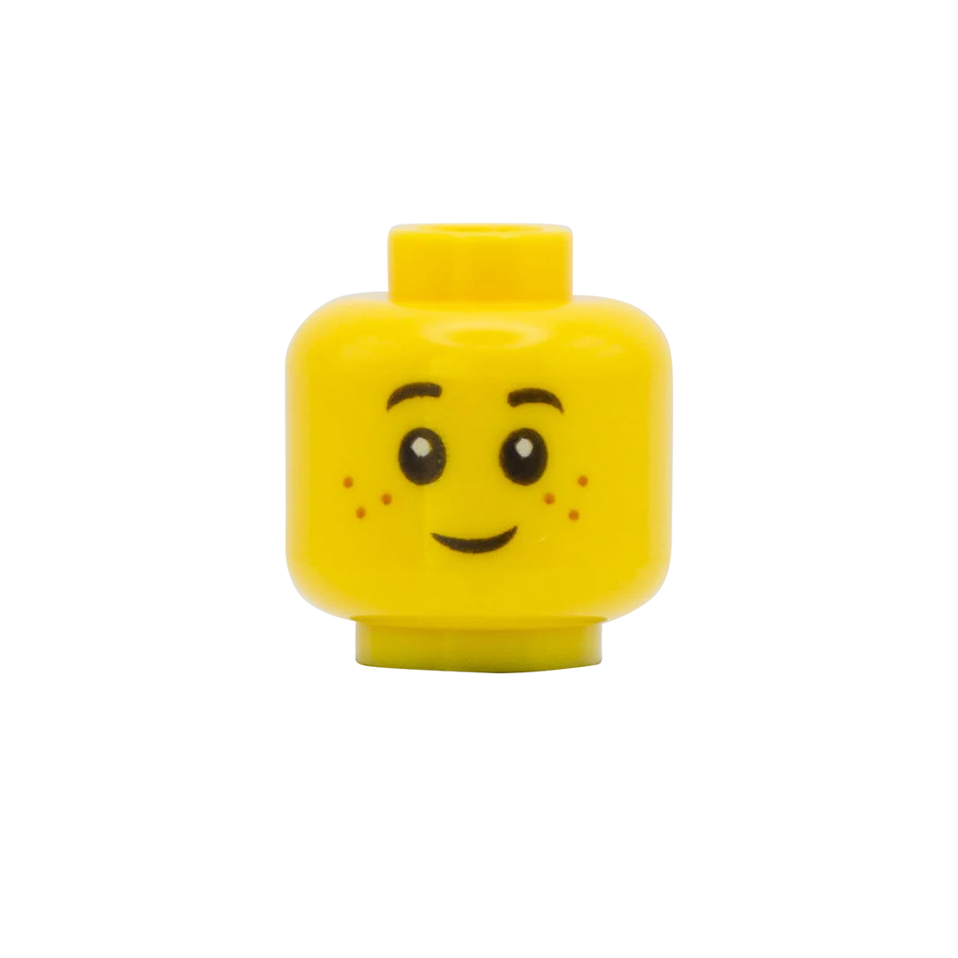 Freckles Sad / Happy - LEGO Minifigure Head - Image 2