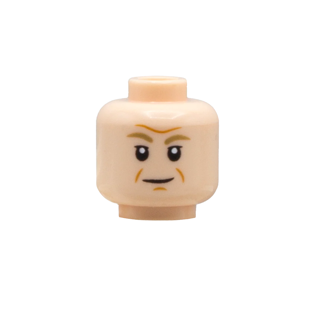 Frown Line Confident / Awkward - LEGO Minifigure Head