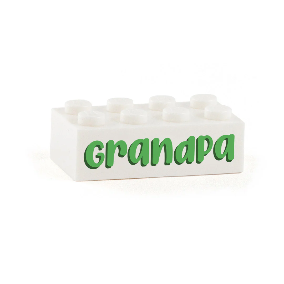 Fun Font Family Display Brick - Custom Printed 2 x 4 Brick - Image 7
