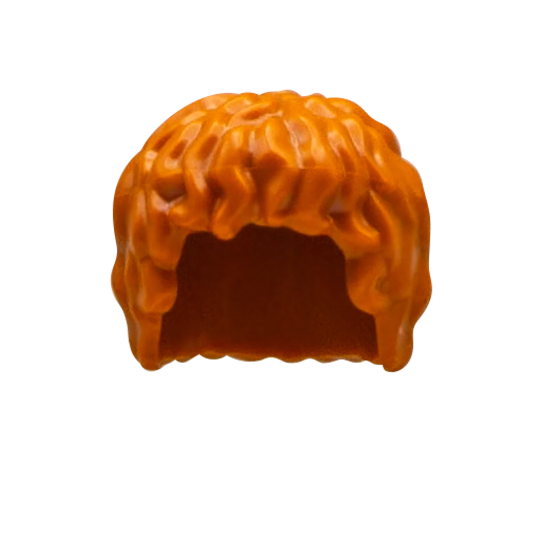 Ginger Mid Length Messy Hair - LEGO Minifigure Hair