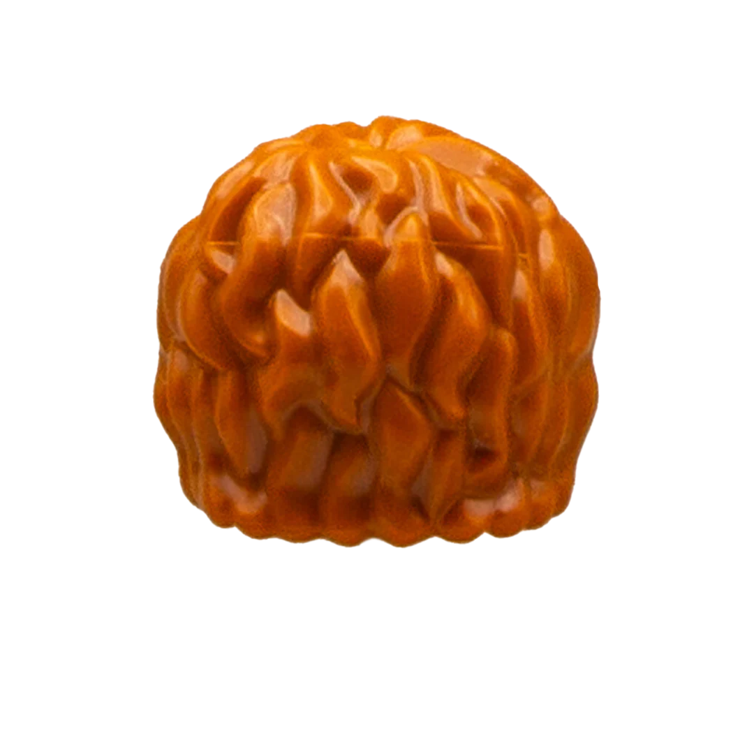 Ginger Mid Length Messy Hair - LEGO Minifigure Hair - Image 2