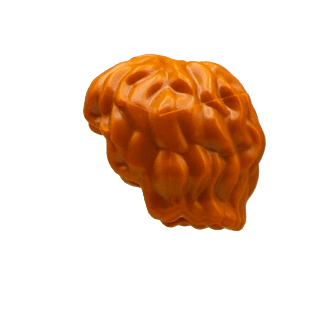Ginger Mid Length Messy Hair - LEGO Minifigure Hair - Image 3