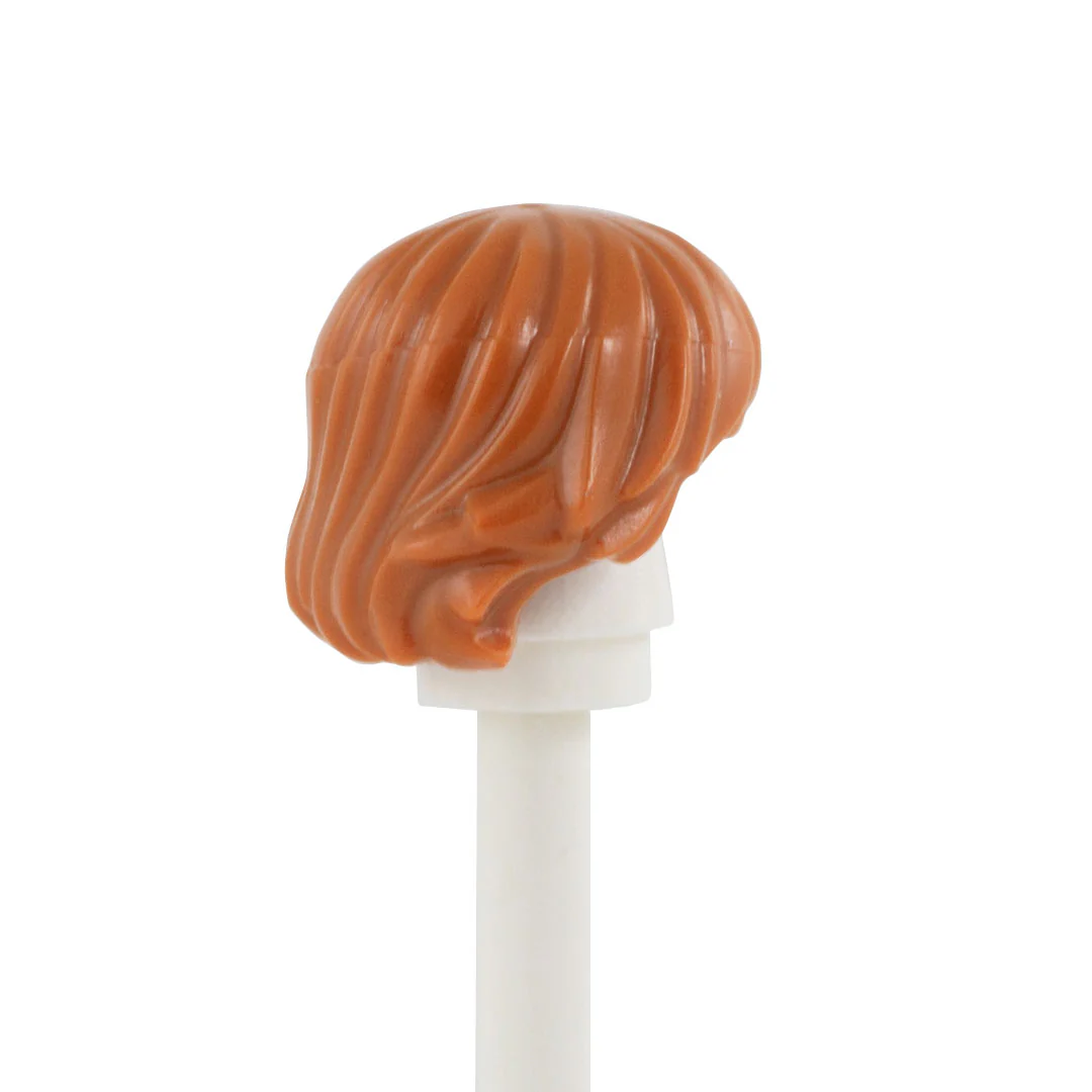 Ginger Short Shaggy with Parted Fringe - LEGO Minifigure Hair - Image 2