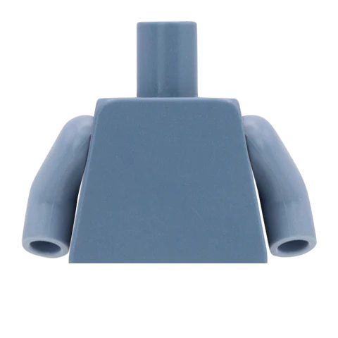 Gothic Low Cut Top with Straps - Custom Design Minifigure Torso - Image 4