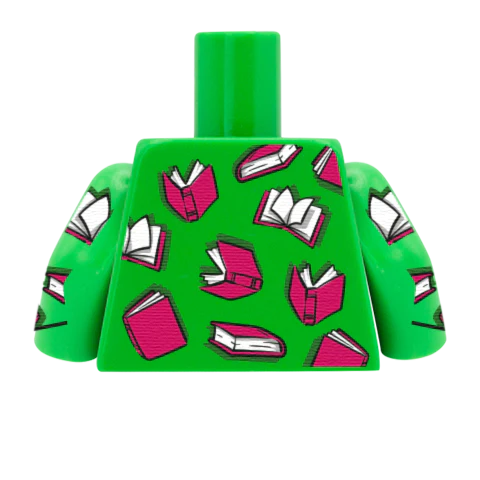 Green Book Shirt - Custom Design Minifigure Torso - Image 8