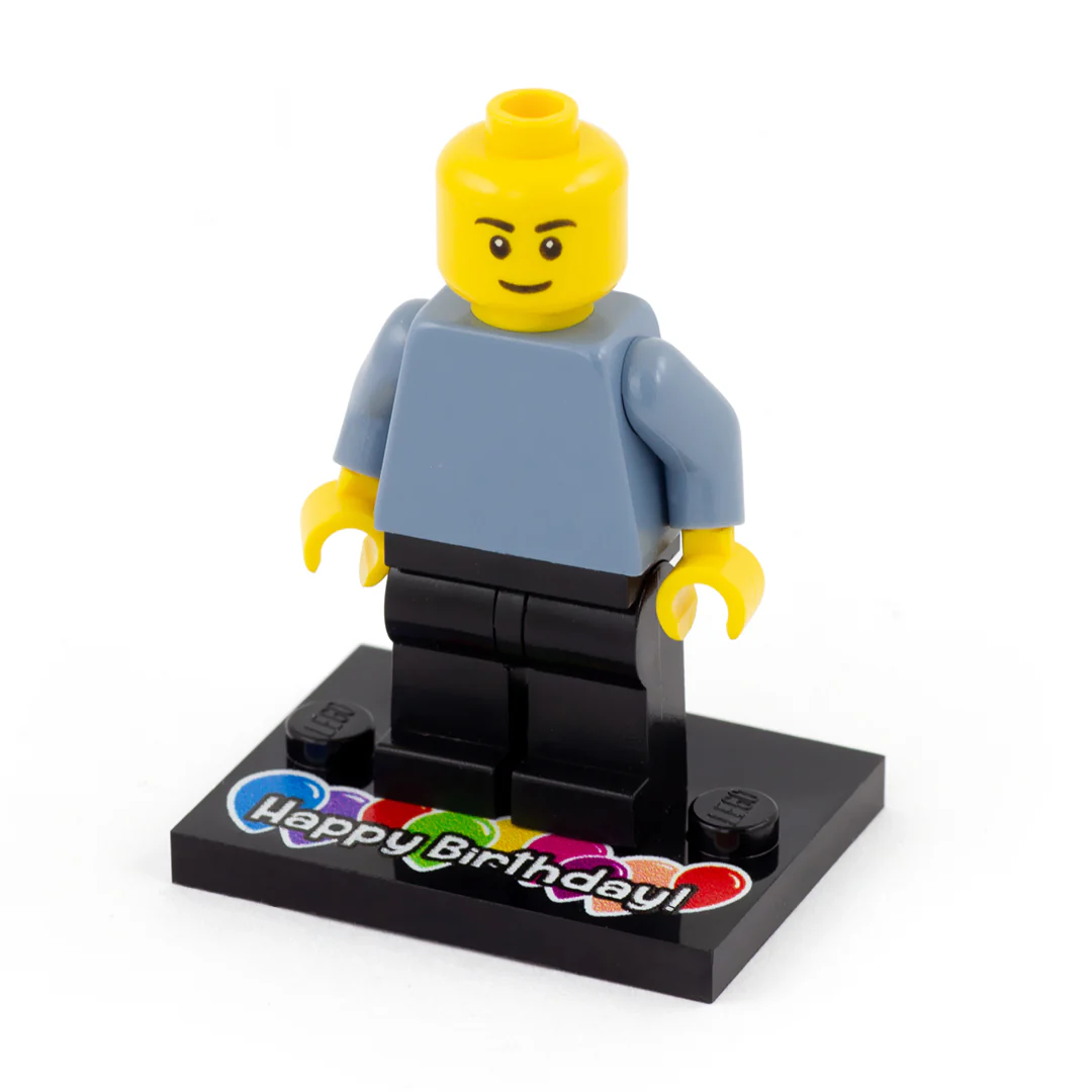 Happy Birthday Baseplate with Balloons - Custom Printed Baseplate - Image 2
