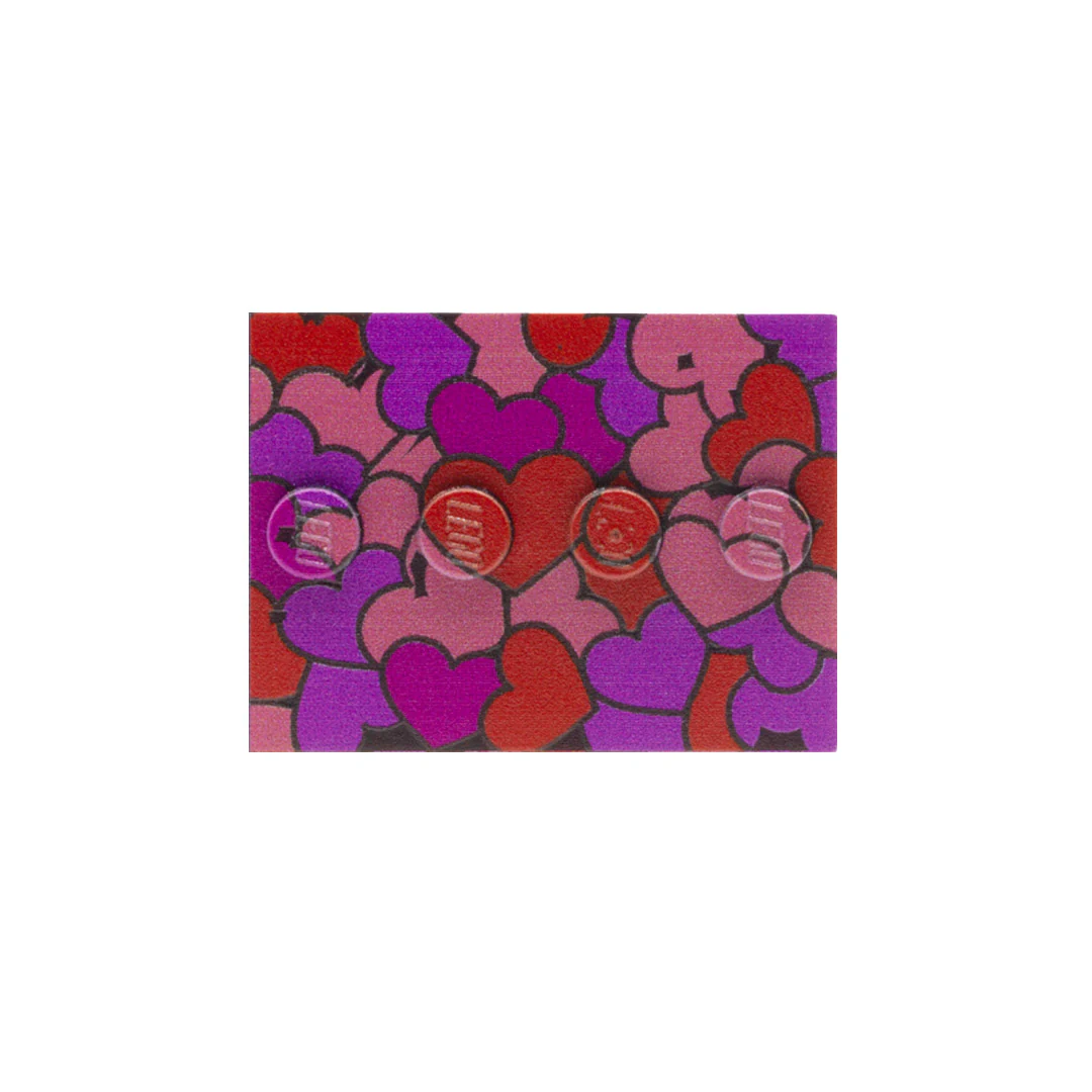 Heart Pattern Baseplate - Custom Printed Baseplate
