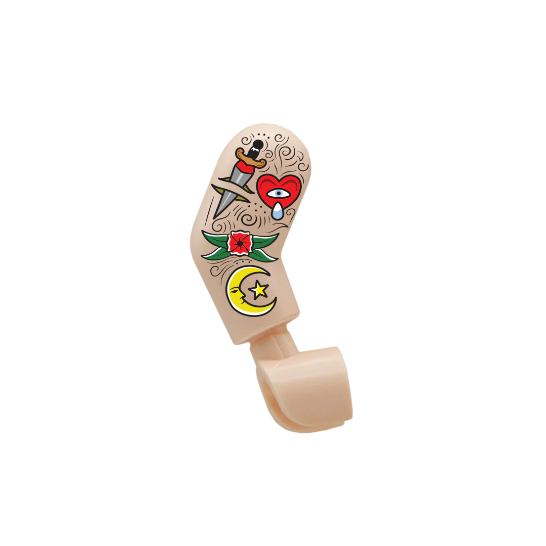 Heart, Dagger, Moon Sleeve Tattoo - Custom Design Minifigure Arm - Image 3