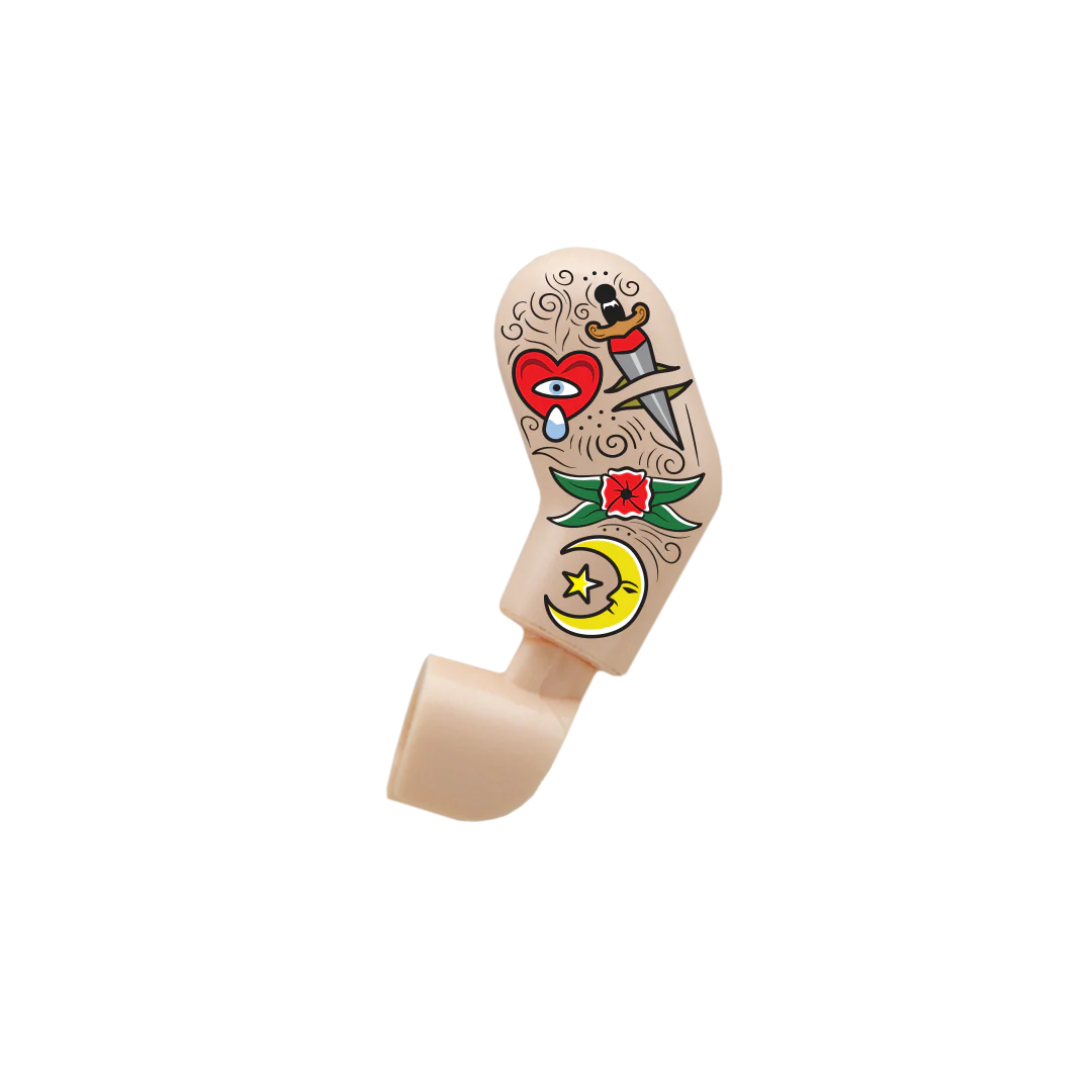 Heart, Dagger, Moon Sleeve Tattoo - Custom Design Minifigure Arm - Image 4