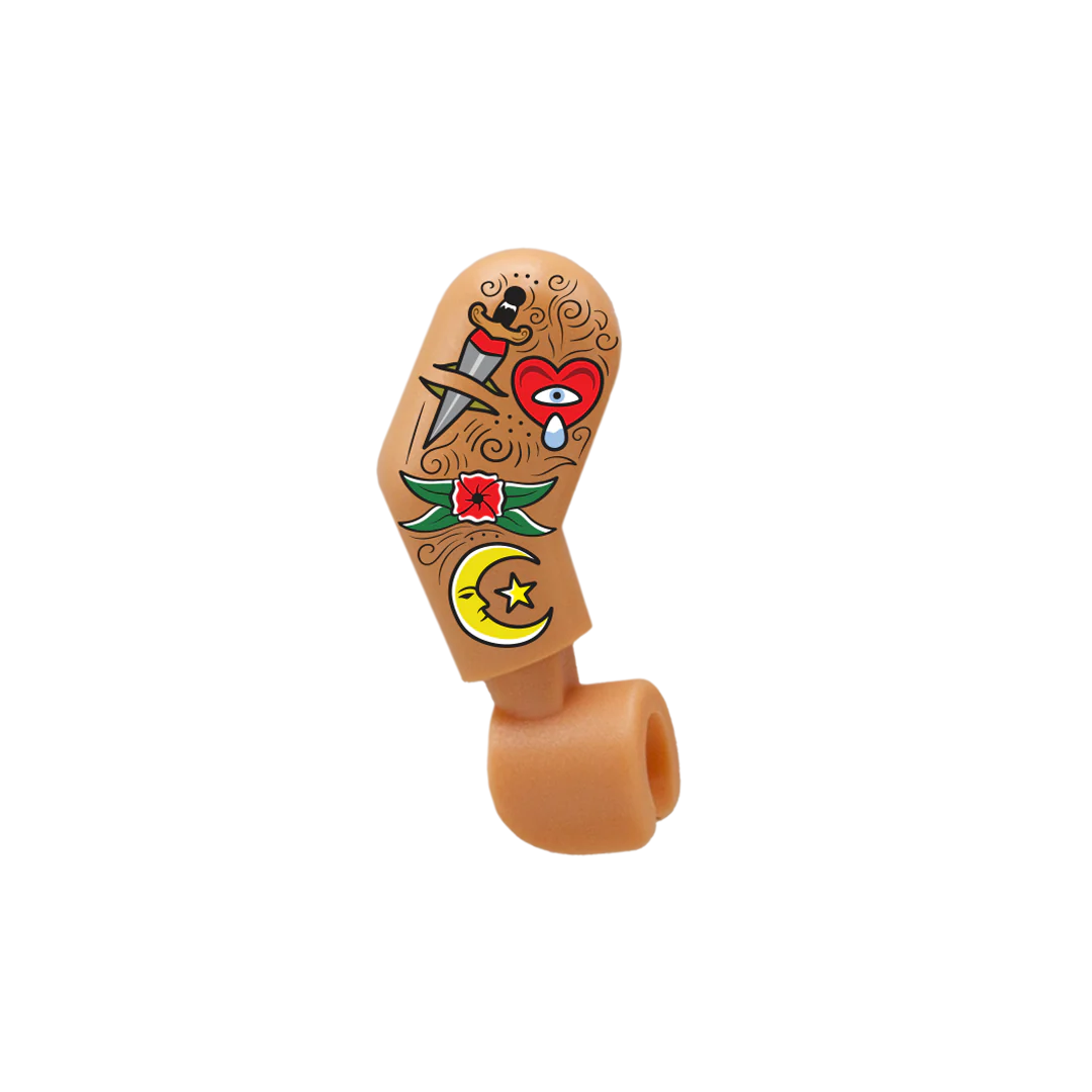 Heart, Dagger, Moon Sleeve Tattoo - Custom Design Minifigure Arm - Image 5