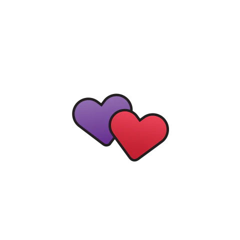 Hearts Emoji - Custom Design Minifigure Torso - Image 30